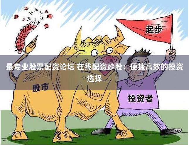 最专业股票配资论坛 在线配资炒股：便捷高效的投资选择