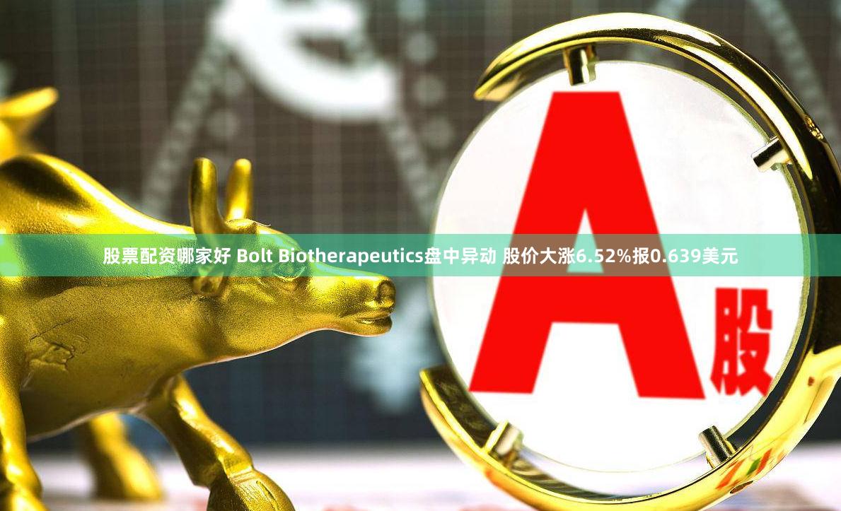 股票配资哪家好 Bolt Biotherapeutics盘中异动 股价大涨6.52%报0.639美元